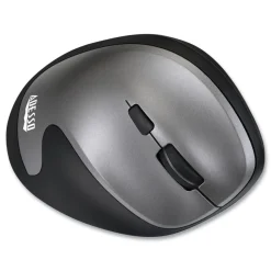 Discount iMouse 2.4 GHz Frequency 33 ft. Wireless Range Right Hand Use Antimicrobial Vertical Wireless Mouse - Black/Granite Office Electronics & Batteries