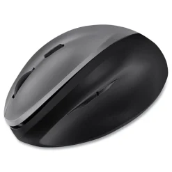 Discount iMouse 2.4 GHz Frequency 33 ft. Wireless Range Right Hand Use Antimicrobial Vertical Wireless Mouse - Black/Granite Office Electronics & Batteries