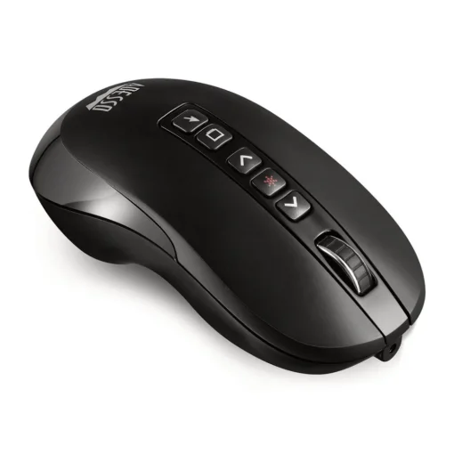 Outlet iMouse P40 2.4 GHz Frequency/100 ft Wireless Range Left/Right Wireless Multifunctional Presenter Mouse - Black Office Electronics & Batteries