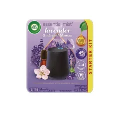 Best 62338-02034 0.67 oz. Essential Mist Starter Kit - Lavender and Almond Blossom (4/Carton) Odor Control