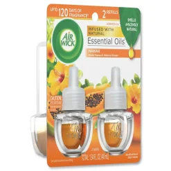 Sale 0.67 oz. Scented Oil Twin Refill - Hawai'i Exotic Papaya/Hibiscus Flower (6 Packs/Carton) Odor Control
