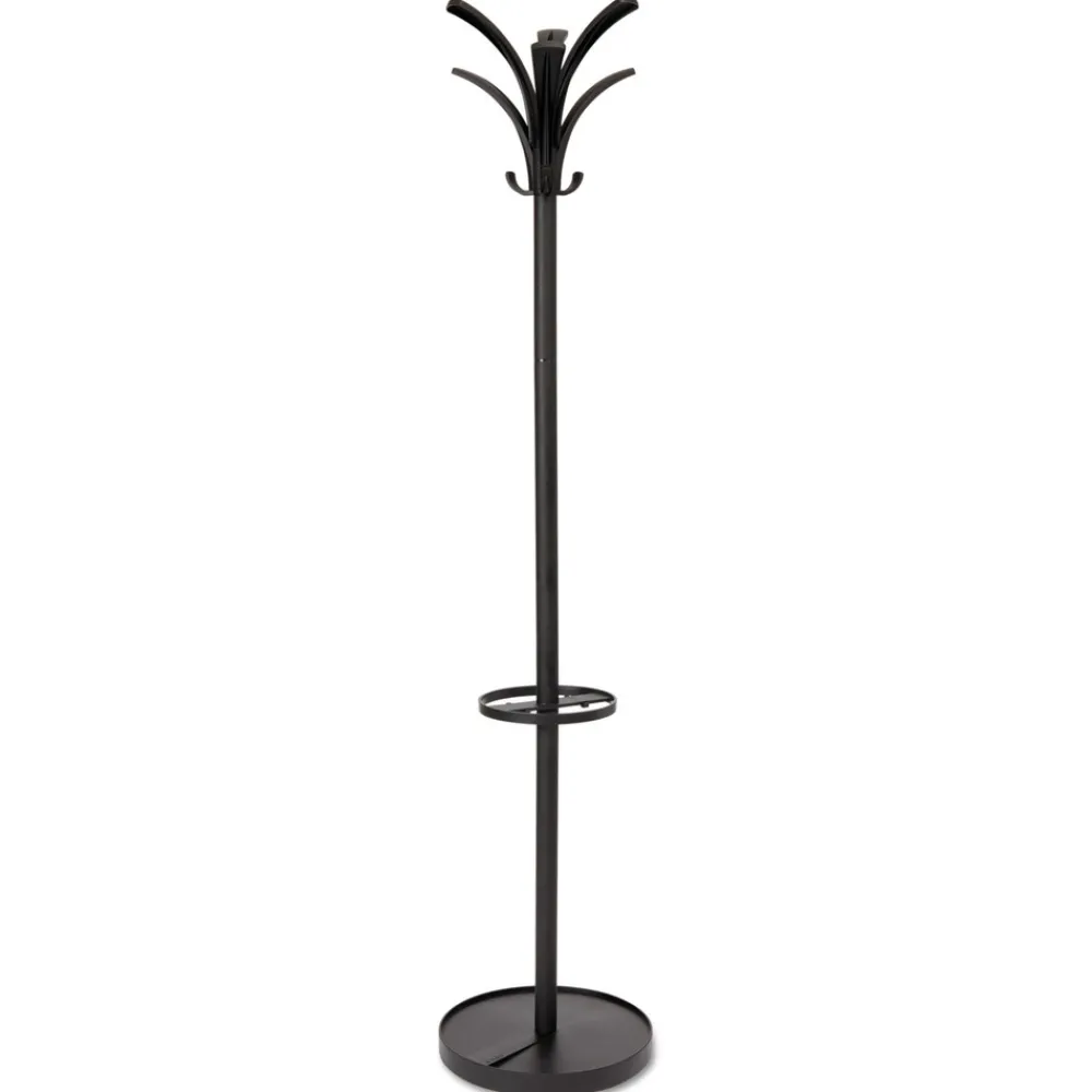 Outlet 13.75w x 13.75d x 66.25h Brio Coat Stand - Black Storage & Organization