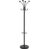 New 16w x 16d x 70.6h Viena 8-Knob Steel Coat Stand - Black Storage & Organization