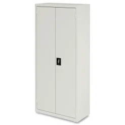 Outlet 25771 30 in. x 15 in. x 66 in. 4 Shelves Economy Assembled Storage Cabinets - Light Gray Office Furniture & Lighting