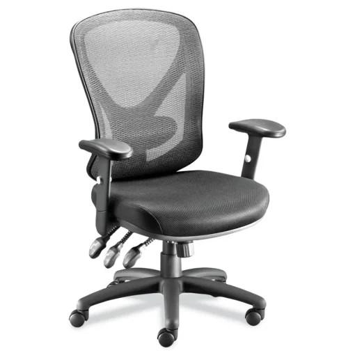 Discount 15 in. - 18.82 in. Seat Height Aeson Series Multifunction Task Chair Supports Up to 275 lbs. - Black Office Furniture & Lighting