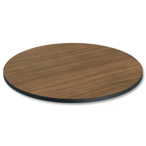 35.5 in. Diameter Round Reversible Laminate Table Top - Espresso/Walnut Office Furniture & Lighting