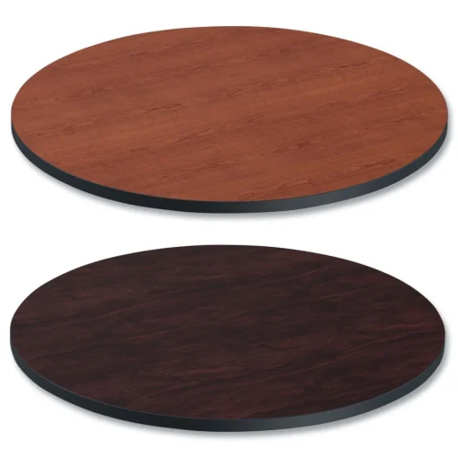 Discount 35.5 in. Diameter Round Reversible Laminate Table Top - Medium Cherry/Mahogany Office Furniture & Lighting