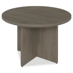New 48 in. Diameter Seville Round Conference Table - Walnut Office Furniture & Lighting