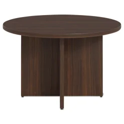 Clearance 48 in. Diameter Seville Round Conference Table - Mahogany Office Furniture & Lighting