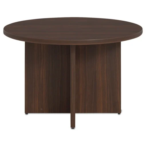 Clearance 48 in. Diameter Seville Round Conference Table - Mahogany Office Furniture & Lighting