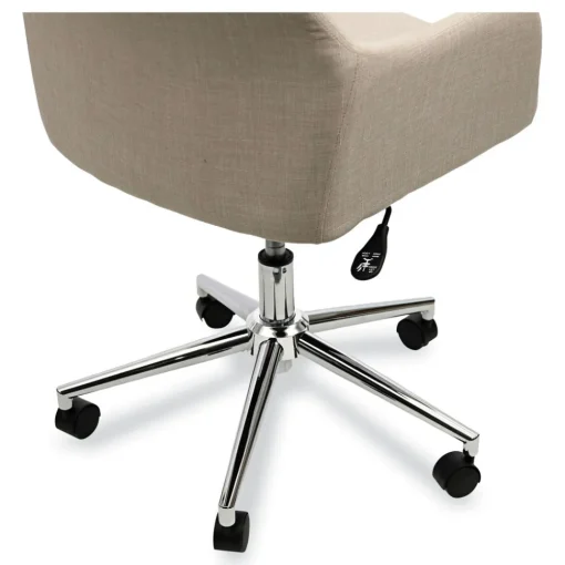 Online 18.9 in. to 22.24 in. Seat Height Mid-Century Task Chair Supports Up to 275 lb - Cream Seat/Cream Back Office Furniture & Lighting