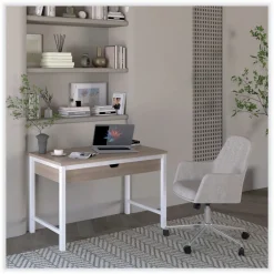 Online 18.9 in. to 22.24 in. Seat Height Mid-Century Task Chair Supports Up to 275 lb - Cream Seat/Cream Back Office Furniture & Lighting