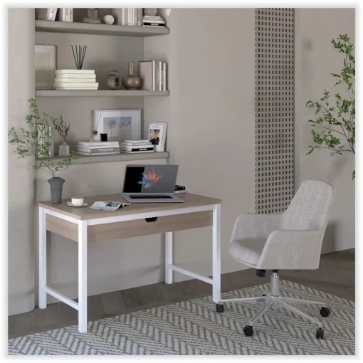 Online 18.9 in. to 22.24 in. Seat Height Mid-Century Task Chair Supports Up to 275 lb - Cream Seat/Cream Back Office Furniture & Lighting