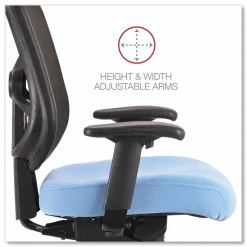 Clearance 17.9 in. to 21.8 in. Seat Height Elusion Series Mesh Mid-Back Swivel/Tilt Chair Supports Up to 275 lbs. - Light Blue Office Furniture & Lighting