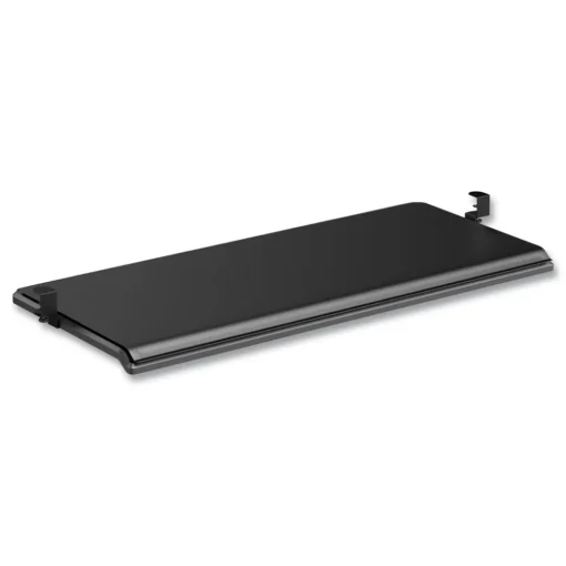 Best 30.7 in. x 13 in. AdaptivErgo Clamp-On Keyboard Tray - Black Office Furniture & Lighting