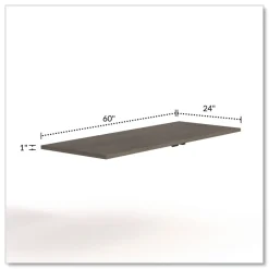 Sale 60 in. x 29 in. Seville Rectangular Training Table Top - Walnut Office Furniture & Lighting
