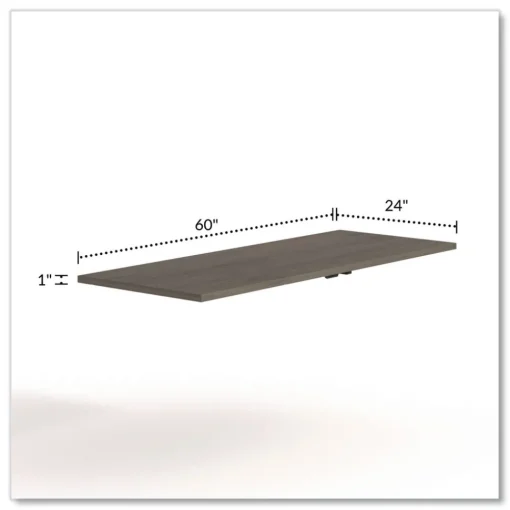 Sale 60 in. x 29 in. Seville Rectangular Training Table Top - Walnut Office Furniture & Lighting