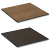 Hot 35.38 in. x 35.38 in. Square Reversible Laminate Table Top - Espresso/Walnut Office Furniture & Lighting