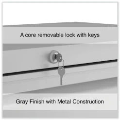 Discount 36 in. x 18.63 in. x 67.63 in. 5 Lateral File Drawer - Legal/Letter/A4/A5 Size - Light Gray Office Furniture & Lighting