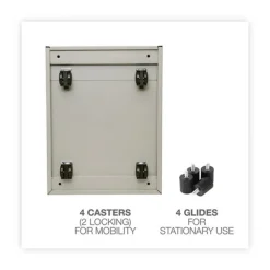 Sale 14.96 in. x 19.29 in. x 27.75 in. 2 Legal/Letter-Size File Drawers Left or Right File Pedestal - Putty Office Furniture & Lighting
