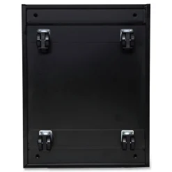 Discount 14.96 in. x 19.29 in. x 27.75 in. 2 Legal/Letter-Size File Drawers Left or Right File Pedestal with Full-Length Pull - Black Office Furniture & Lighting