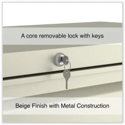 Clearance 42 in. x 18.63 in. x 52.5 in. 4 Legal/Letter Size Lateral File Drawers - Putty Office Furniture & Lighting