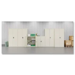 Outlet 36 in. x 18 in. x 42 in. 3 Shelves Economy Assembled Storage Cabinets - Putty Office Furniture & Lighting