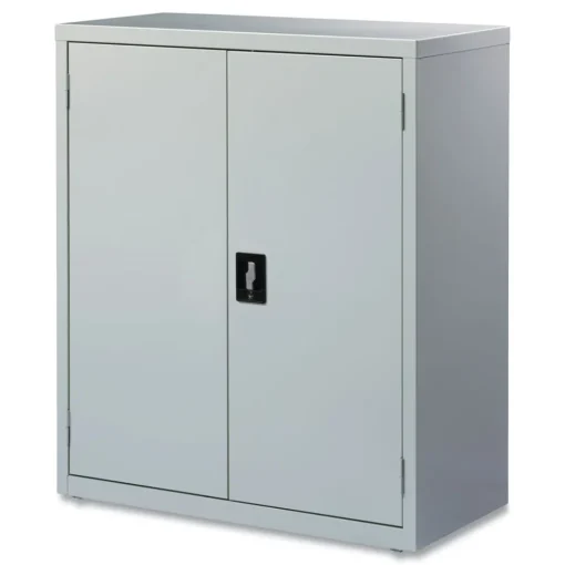 Outlet 36 in. x 18 in. x 42 in. 3 Shelves Economy Assembled Storage Cabinets - Light Gray Office Furniture & Lighting