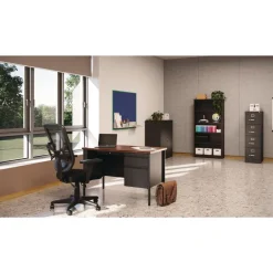 Best 36 in. x 18 in. x 42 in. 3 Shelves Economy Assembled Storage Cabinets - Black Office Furniture & Lighting