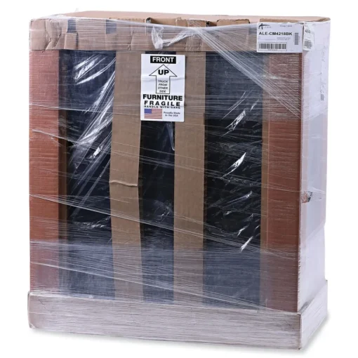 Hot 36 in. x 18 in. x 42 in. Assembled High Storage Cabinet with Adjustable Shelves - Black Office Furniture & Lighting