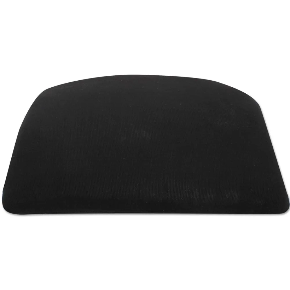 Outlet 14.13 in. x 14.13 in. x 2.75 in. Cooling Gel Memory Foam Backrest with Adjustable Straps - Black Office Furniture & Lighting