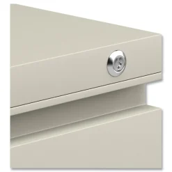 Hot 14.96 in. x 19.29 in. x 21.65 in. 2-Drawers: Box/File Legal/Letter Left or Right File Pedestal with Full-Length Pull - Putty Office Furniture & Lighting