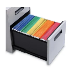 Online 14.96 in. x 19.29 in. x 21.65 in. 2-Drawers: Box/File Legal/Letter Left or Right File Pedestal - Light Gray Office Furniture & Lighting