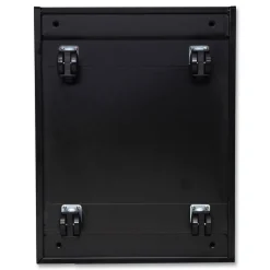 Outlet 14.96 in. x 19.29 in. x 21.65 in. 2-Drawers: Box/File Legal/Letter Left or Right File Pedestal with Full-Length Pull - Black Office Furniture & Lighting