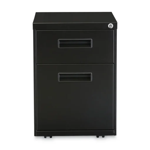 Clearance 14.96 in. x 19.29 in. x 21.65 in. 2-Drawers: Box/File Legal/Letter Left or Right File Pedestal - Black Office Furniture & Lighting