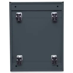 14.96 in. x 19.29 in. x 21.65 in. 2-Drawers: Box/File Legal/Letter Left or Right File Pedestal with Full-Length Pull - Charcoal Office Furniture & Lighting