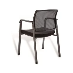 Online 24.41 in. x 22.64 in. x 31.73 in. Elgar Fabric Guest Chair - Black Seat, Black Back, Black Base Office Furniture & Lighting