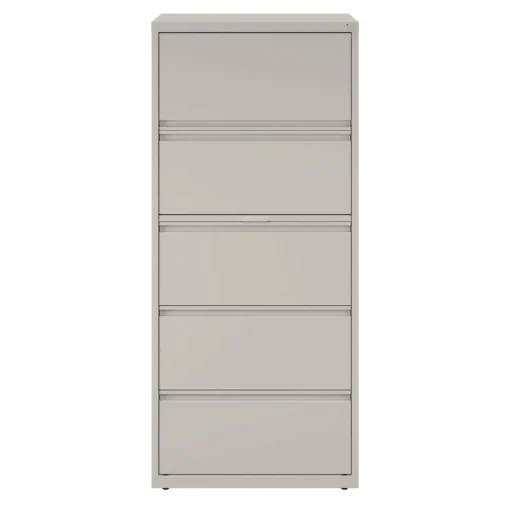 Discount 30 in. x 18.62 in. x 67.62 in. Five Legal/Letter/A4-Size File Drawers Lateral File Cabinet - Light Gray Office Furniture & Lighting