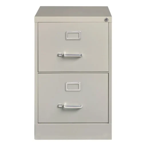 Clearance 15 in. x 25 in. x 28.38 in. Legal-Size 2-Drawer Economy Vertical File - Light Gray Office Furniture & Lighting