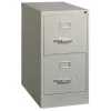 Outlet 15 in. x 25 in. x 28.38 in. Letter-Size 2-Drawer Economy Vertical File - Light Gray Office Furniture & Lighting