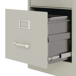 Outlet 15 in. x 25 in. x 28.38 in. Letter-Size 2-Drawer Economy Vertical File - Light Gray Office Furniture & Lighting