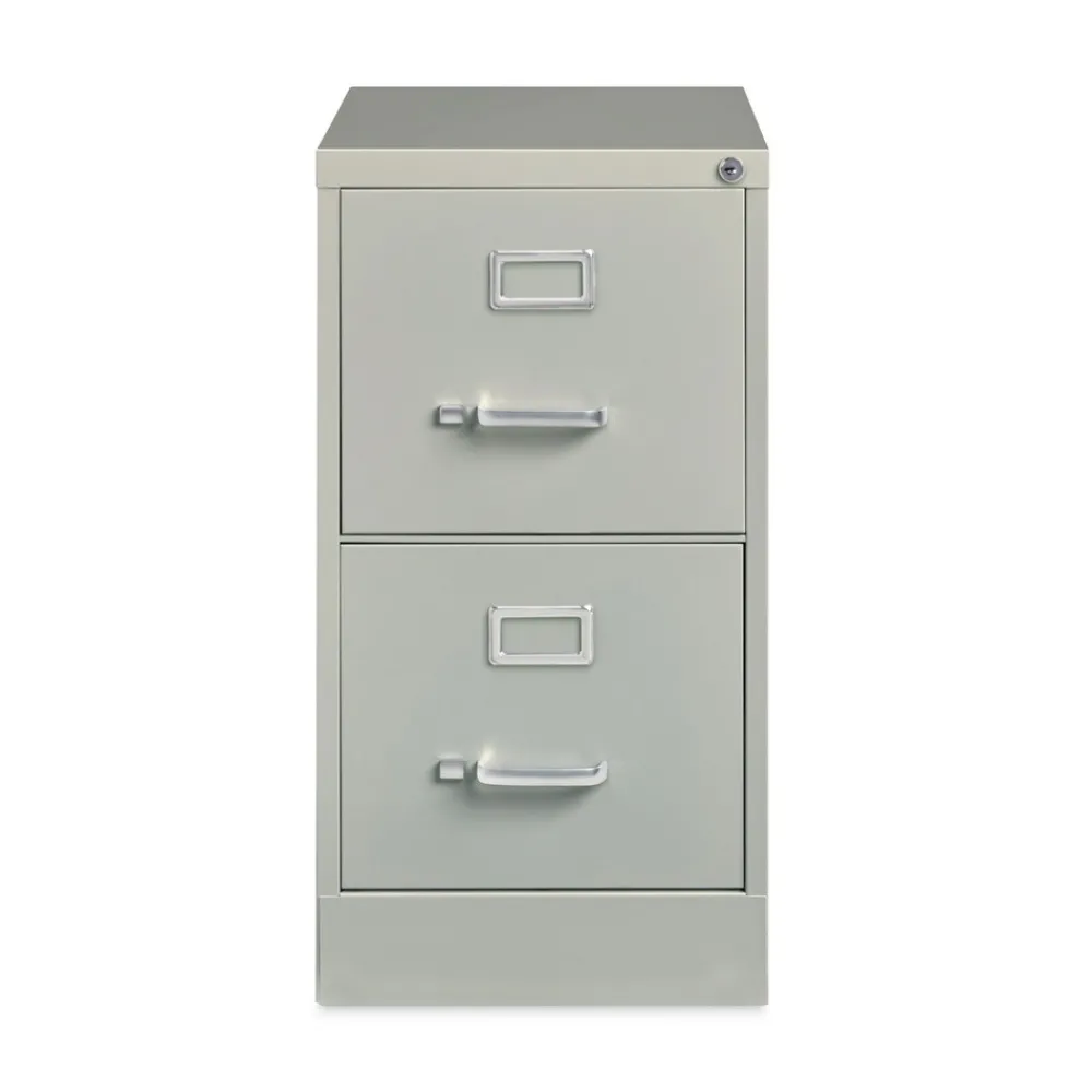 Hot 15 in. x 22 in. x 28.37 in. Letter-Size Two-Drawer Economy Vertical File - Light Gray Office Furniture & Lighting