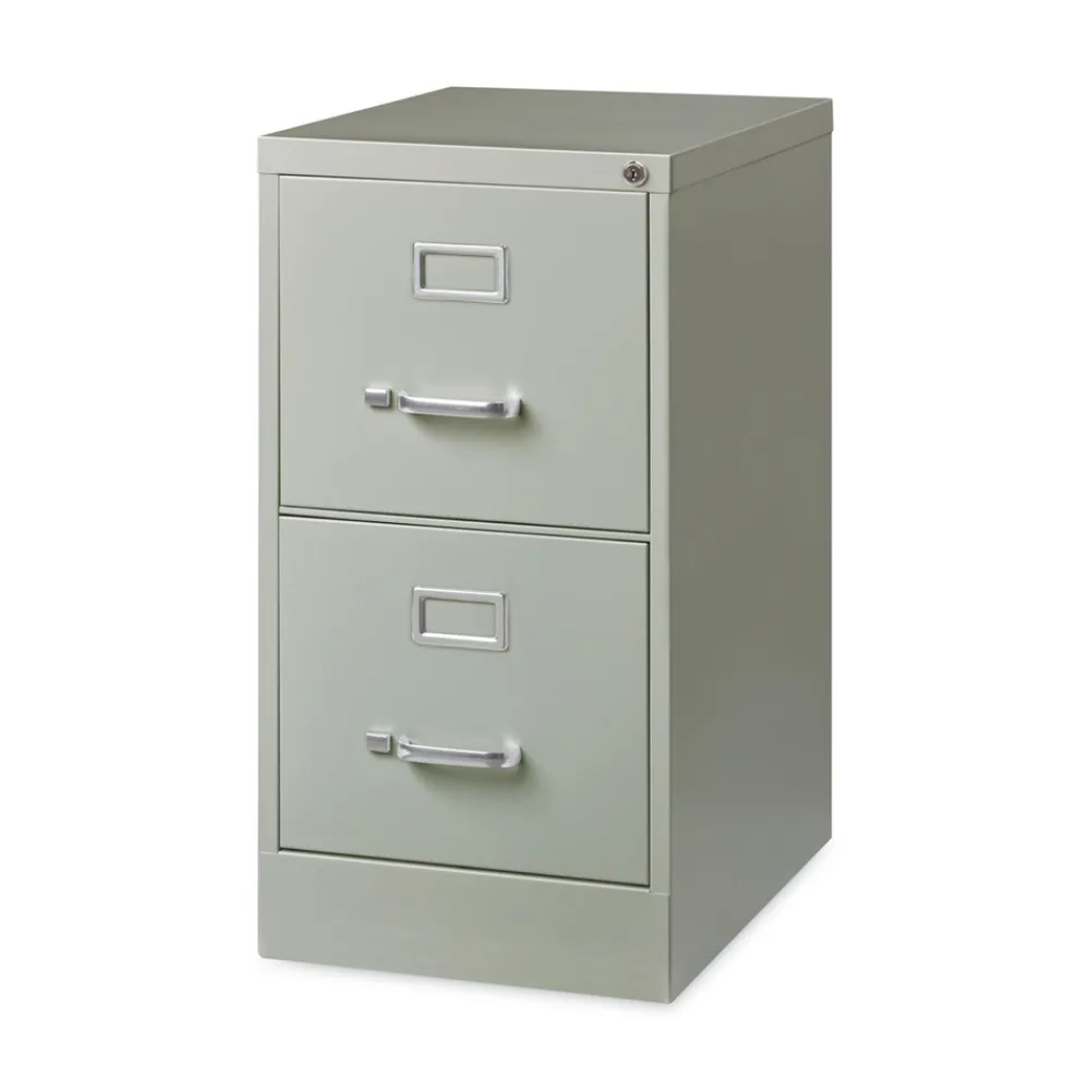 Hot 15 in. x 22 in. x 28.37 in. Letter-Size Two-Drawer Economy Vertical File - Light Gray Office Furniture & Lighting