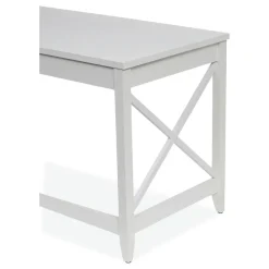 Discount 58.27 in. x 58.27 in. x 29.53 in. L-Shaped Farmhouse Desk - White Office Furniture & Lighting