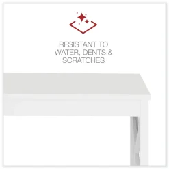 Discount 58.27 in. x 58.27 in. x 29.53 in. L-Shaped Farmhouse Desk - White Office Furniture & Lighting