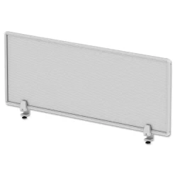 New 47 in. x 0.5 in. x 18 in. Polycarbonate Privacy Panel - Silver/Clear Office Furniture & Lighting