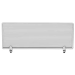New 47 in. x 0.5 in. x 18 in. Polycarbonate Privacy Panel - Silver/Clear Office Furniture & Lighting
