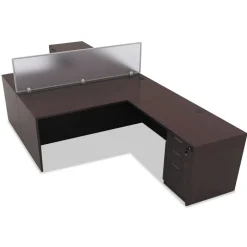 New 47 in. x 0.5 in. x 18 in. Polycarbonate Privacy Panel - Silver/Clear Office Furniture & Lighting