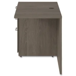 Hot 48 in. x 24 in. x 29 in. Seville Series Left Desk Return with Pedestal - Walnut Office Furniture & Lighting