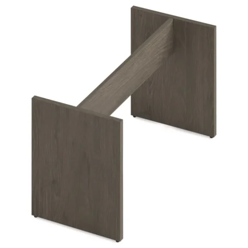 New 50 in. x 22 in. x 28 in. Seville 96 in. Wide Conference Table Base - Walnut Office Furniture & Lighting